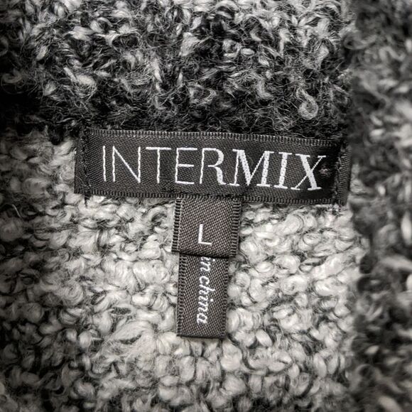 INTERMIX Ombre Striped Sleeveless Turtleneck Sweater L - Picture 4 of 7